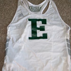White razor back adidas Eastern tank top